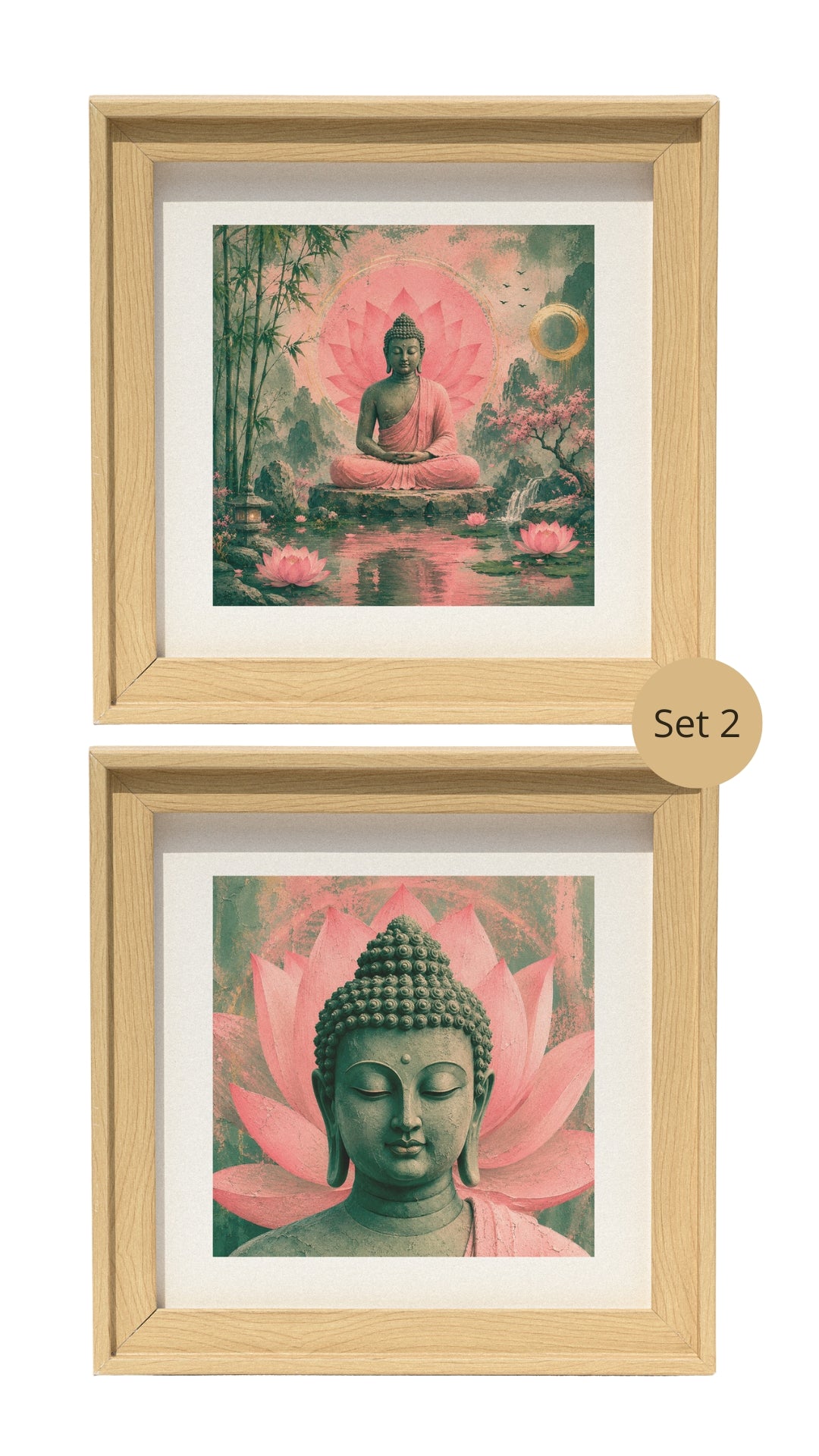 Buddha Decor Frames - Set of 2