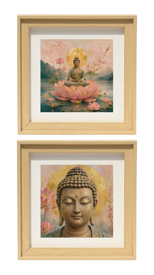 Blessings From Buddha | Decor Frames Set 4